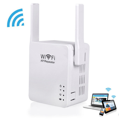 Wireless Network WiFi Repeater 2dBi Antenna Mini WiFi Signal Booster Amplifier 300Mbps Repetidor Wi fi Extender 2.4G