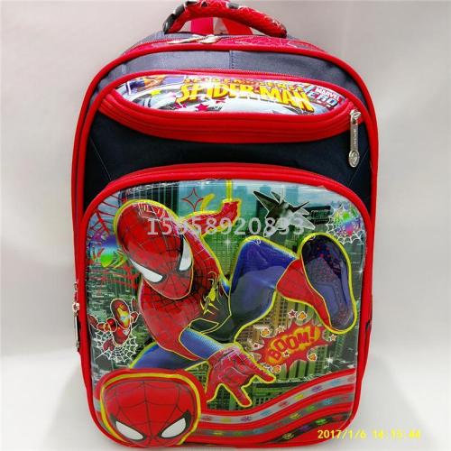 Factory Direct Sales Schoolbag Backpack Cartoon Bag Backpack 3D Bag Children‘s Bags School Bag Gift Bag Trolley Bag