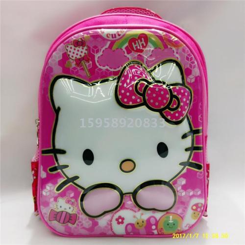 factory direct schoolbag backpack cartoon bag backpack 3d bag children bag student bag gift bag trolley bag