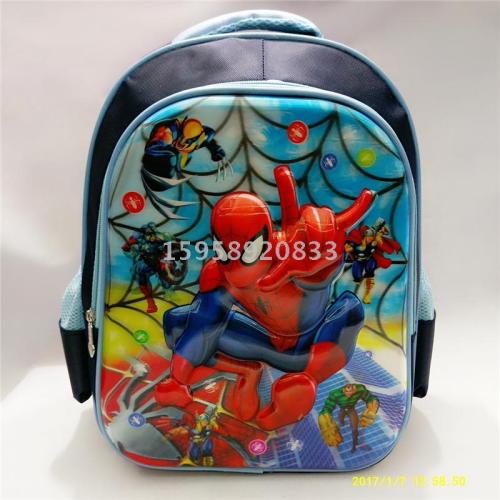 Factory Direct Sales Schoolbag Backpack Cartoon Bag Backpack 3D Bag Children‘s Bags School Bag Gift Bag Trolley Bag