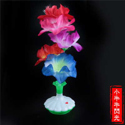 Ornaments wholesale fiber optic flower children to spread the source Flash Toys