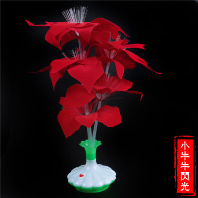 Children supply ornaments fiber optic flower booth Flash Toy-selling wholesale