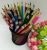 Standard core color, lead color pencil, crayon and paintbrush in 24 colors