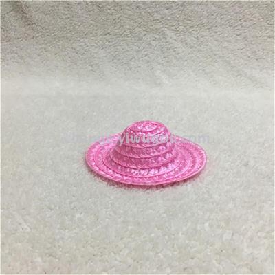Wholesale decorative Hat little hat toy hats PP plastic straw hat pet Liang Mao
