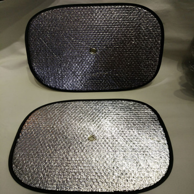 Rongsheng Automobile Sunshade Aluminum Foil Side Block Bubble Sun Block One-Pair Package 44 * 36cm