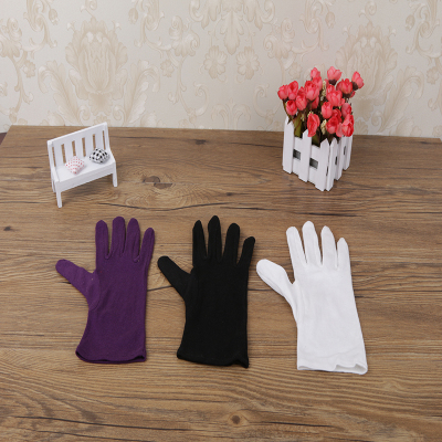 High quality dyed cotton gloves work safety, thickened and extended thermal protective gloves