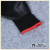 Black Nylon Butyronitrile Rubber Hanged Impregnated Protective Gloves Semi-Latex Work Gloves