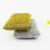 Gold and Silver High Hair 2-Piece Set Card Household Sponge Dishwashing Brush Scouring Pad Cleaning Sponge Brush Pot