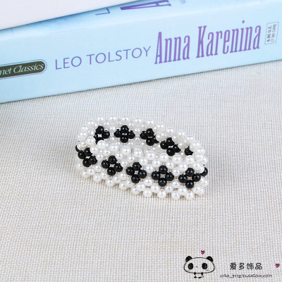 Korean jewelry hair ornaments headdress beads hair circle dovetail rope can be made a bracelet