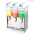 Hot and cold beverage machine commercial juice machine double temperature mixing type three cylinder cold drink machine