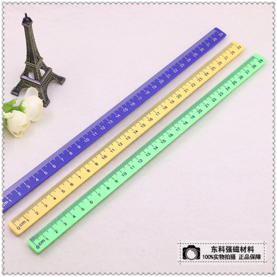 Strong magnetic strip with overall length of 30CM white board magnet ruler