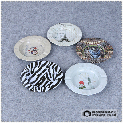 Creative round plate household paste plate plate