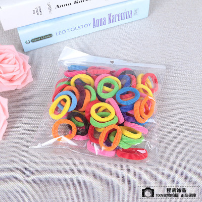 Korean Style Colorful Elastic Seamless Hairtie Hair Band Elastic Band Headwear Hair Accessories Children's Hair String