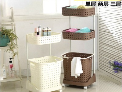 Multi layer laundry plastic large storage box, clothes, sundries, kitchen cabinet