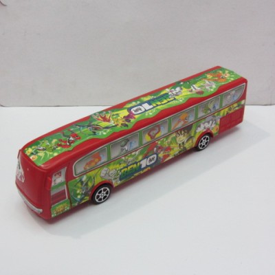 Children's educational toys wholesale inertia bus model sticker 38CM