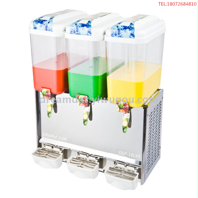 The commercial 18L three cylinder double temperature mixing blender drink machine machine