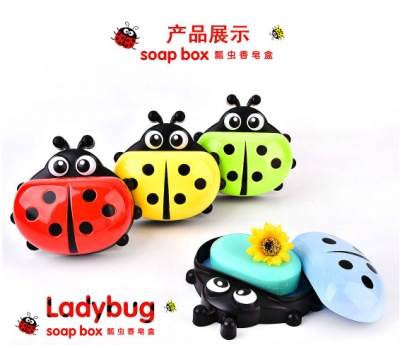 Soap soap box cartoon Ladybug soap box cylinder soap
