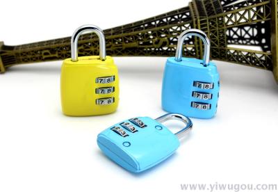 High quality 3 digits Combination Lock,Luggage Lock ,Combination Padlock