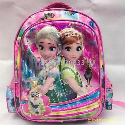 Factory direct sales 2017 new 13 inch double school children's school bag