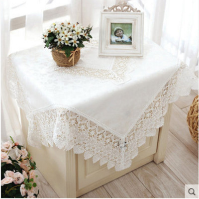 Lianyi embroidery lace tablecloth lace tablecloth European fabric table cloth white hollow.