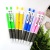 Brilliant colored ballpoint pen pressed office ballpoint pen.