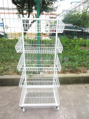 Barbed wire rack rack single - side five layer rack oblique expressions using cage racks single - side wire basket rack. A generation