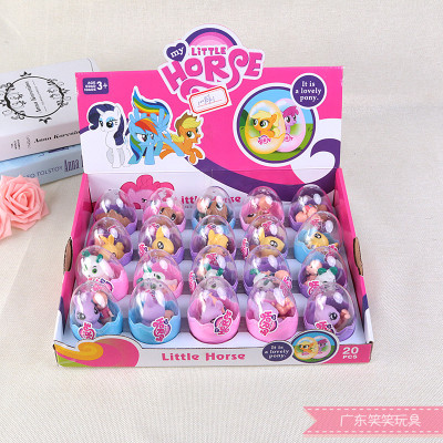 Cartoon Pony children twist egg suit is set to collect toy gifts