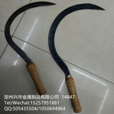 Scythe wooden handle big curved Scythe manufacturers direct selling