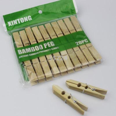 Bamboo clip hanger clothespin protection clip