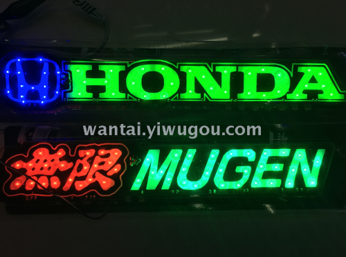 motorcycle letter sticker led car lights led lights car supplies