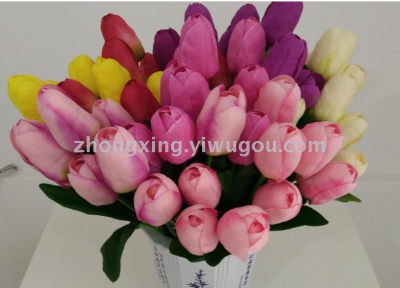 Simulation of 9 tulips simulation silk silk flowers