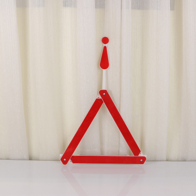 Triangle warning frame folding Portable Model with on-board triangle warning sign super