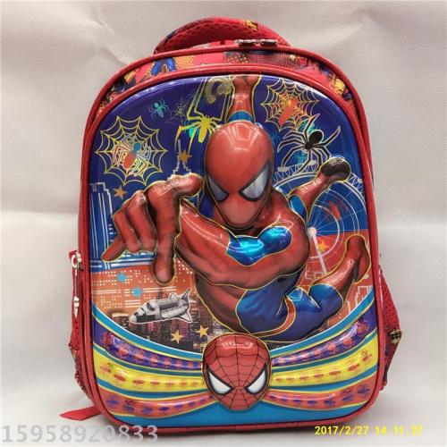 Factory Direct Sales Schoolbag Backpack Cartoon Bag Backpack 3D Bag Children‘s Bags School Bag Gift Bag Trolley Bag