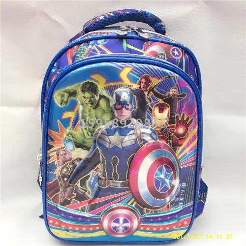 factory direct schoolbag backpack cartoon bag backpack 3d bag children bag student bag gift bag trolley bag