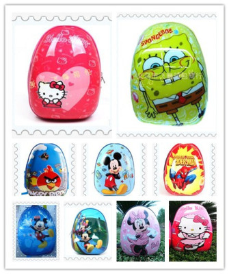 12 inches ABS eggshell children backpack nursery school students cartoon bag