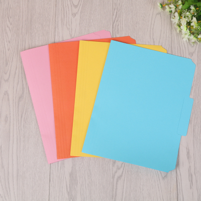 Paper folder color paper file cover mouth cover clip color folder