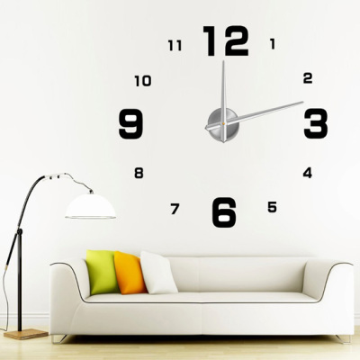 DIY Three-Dimensional Creativity Wall Clock Digital Creative Wall Clock