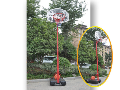 The height of the basketball stand for children's basketball can be adjusted