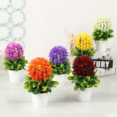 Waxberry fruit tower ball simulation multicolor plant decoration short round series simulation pot