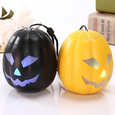 Pumpkin subwoofer Bluetooth speaker outdoor sports portable speaker Halloween Gift.
