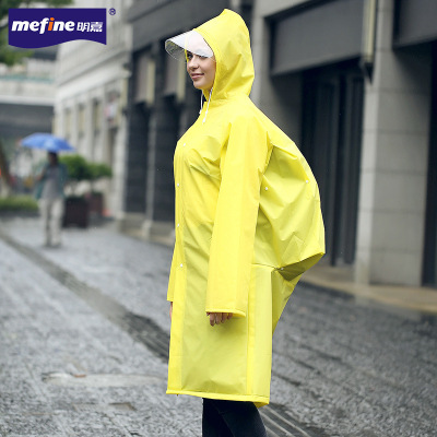 The explosion of adult travel light solid backpack thickened raincoat raincoat EVA fashion Yuyi