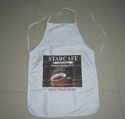 Advertising fashion aprons can be printed on the inside and outside the work of logo apron the lowest price of the whole 