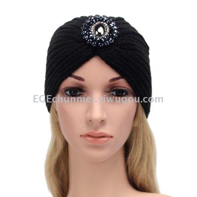 Factory direct sales of 2017 explosion of European and American wool knitted India hat Baotou hat