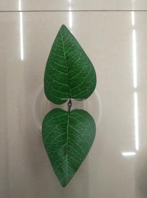 Silk-printed bifurcated heart-shaped leaves, peach heart leaves, chicken heart leaves, rose leaves, , anti-uv