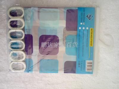 The new PEVA shower curtain environmental protection waterproof mildew multi pattern plastic packaging products