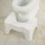 Thick plastic toilet stepping stool