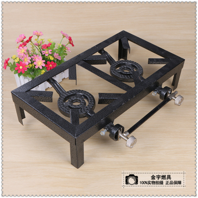(Exclusive for Export, Not for Domestic Sales) Jinyu Multi-Head Cast Iron Fierce Fire Energy-Saving Liquefied Natural Gas Canteen Casserole Stove