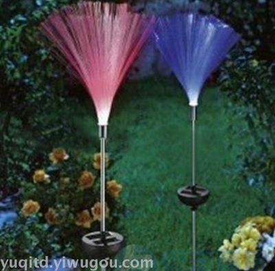 Export solar colorful change optical fiber lamp lawn lawn lamp Christmas lights Garden lights Garden
