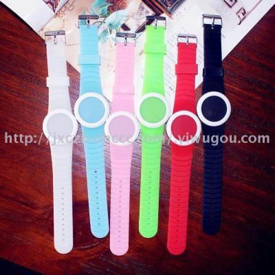 Classic energy-saving LED student candy color Watch