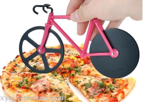 Car-Shaped Pizza Cutter Stainless Steel Bicycle Pizza Wheel Cutter